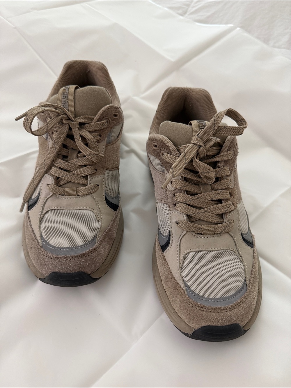 Zara Neutral Beige Casual Sneakers